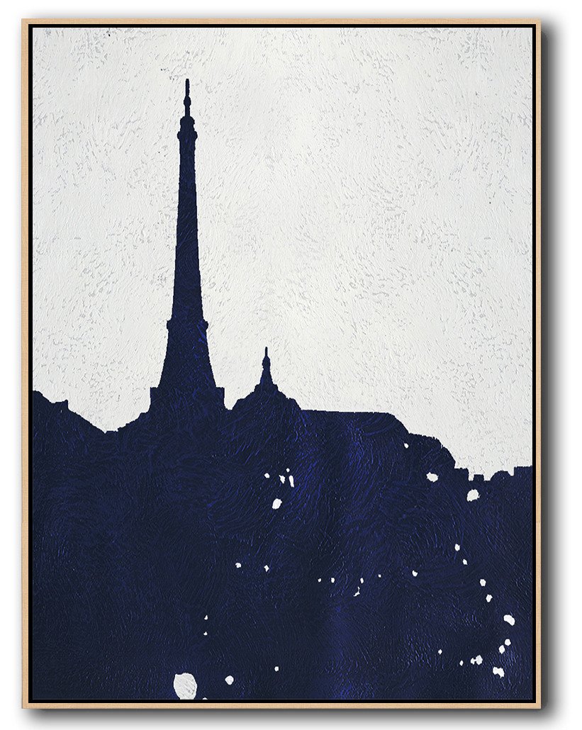 Navy Blue Minimalist Art #NV191B - Click Image to Close